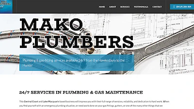 Central Coast based Mako Plumbers offer prompt, reliable service for all your plumbing and gas-fitting needs