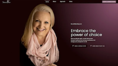 A website to showcase Michele's skills as a hypnotherapist and book online consultations